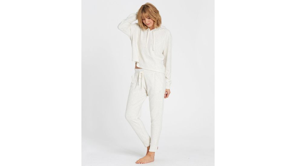 Billabong Coffee Break Fleece Pant - Womens, Ice Athletic Grey, Small, J340QBCO-IAG-S