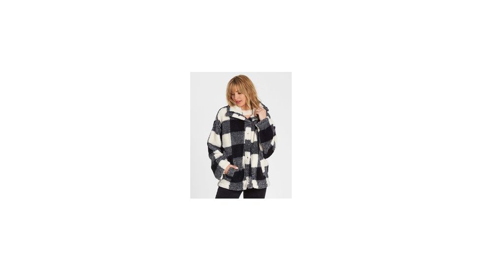 Billabong Cozy Days Sherpa Jacket - Womens, Black/White, Small, J604SBCO-BLW-S