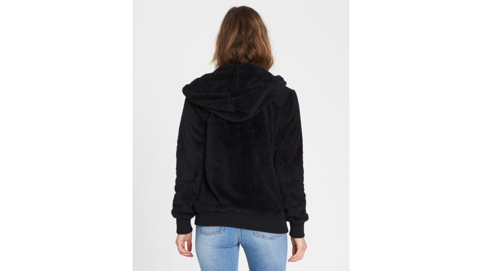 Billabong Cozy Down Polar Fleece Jacket - Womens, Black, Large, J612MCOZ-BLK-L