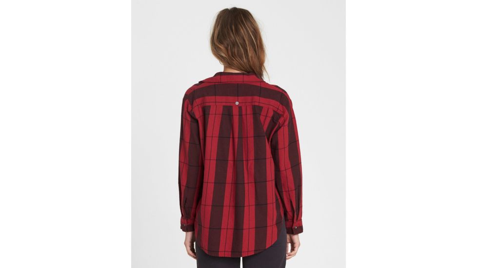 Billabong Cozy Down Polar Fleece Jacket - Womens, Garnet, Medium, J508SBCO-GAR-M