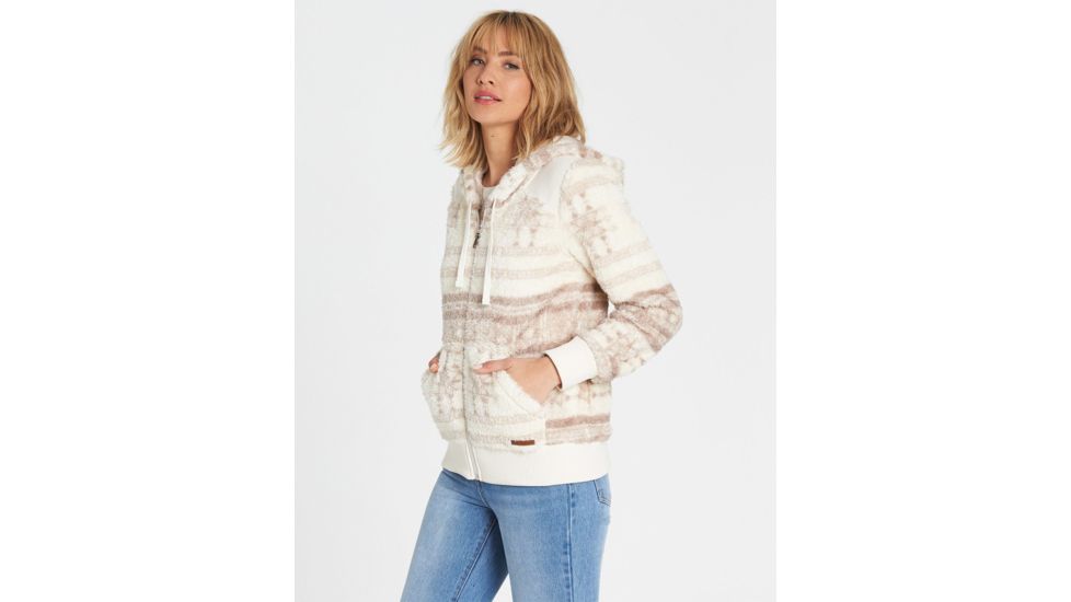 Billabong Cozy Down Polar Fleece Jacket - Womens, Neutral, Medium, J612MCOZ-NEU-M