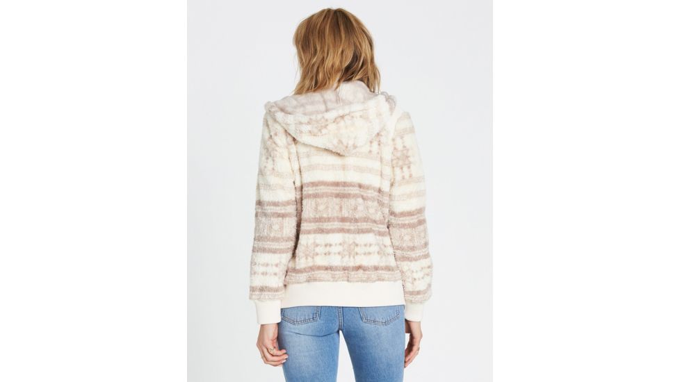 Billabong Cozy Down Polar Fleece Jacket - Womens, Neutral, Medium, J612MCOZ-NEU-M