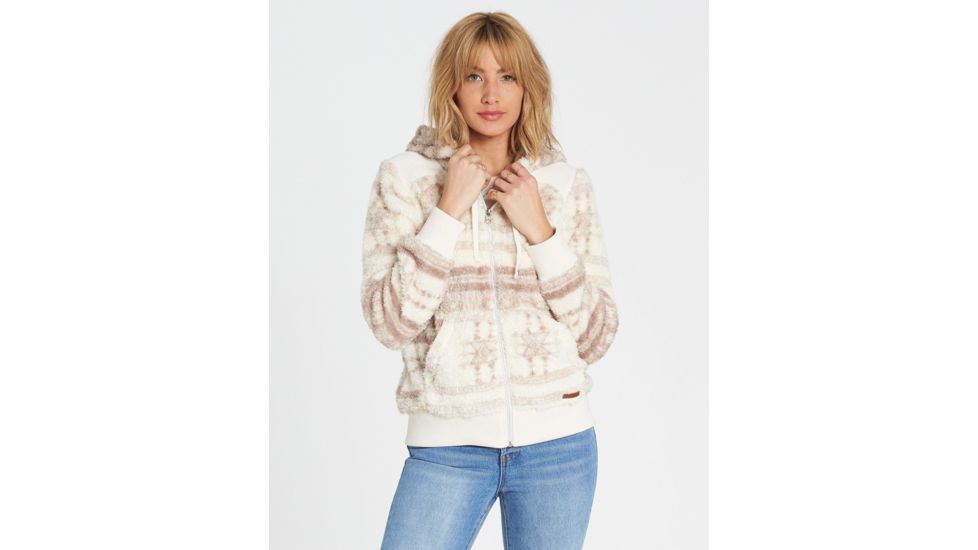 Billabong Cozy Down Polar Fleece Jacket - Womens, Neutral, Medium, J612MCOZ-NEU-M