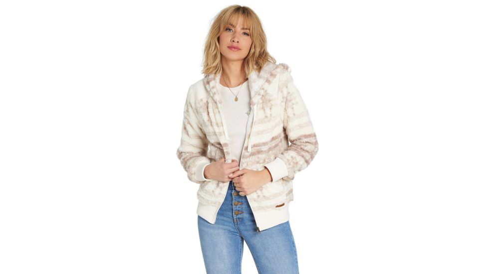 Billabong Cozy Down Polar Fleece Jacket - Womens, Neutral, Medium, J612MCOZ-NEU-M