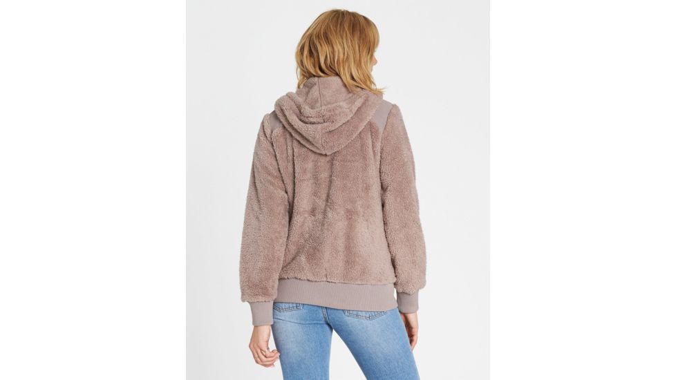 Billabong Cozy Down Polar Fleece Jacket - Womens, Stone, Medium, J612MCOZ-STN-M