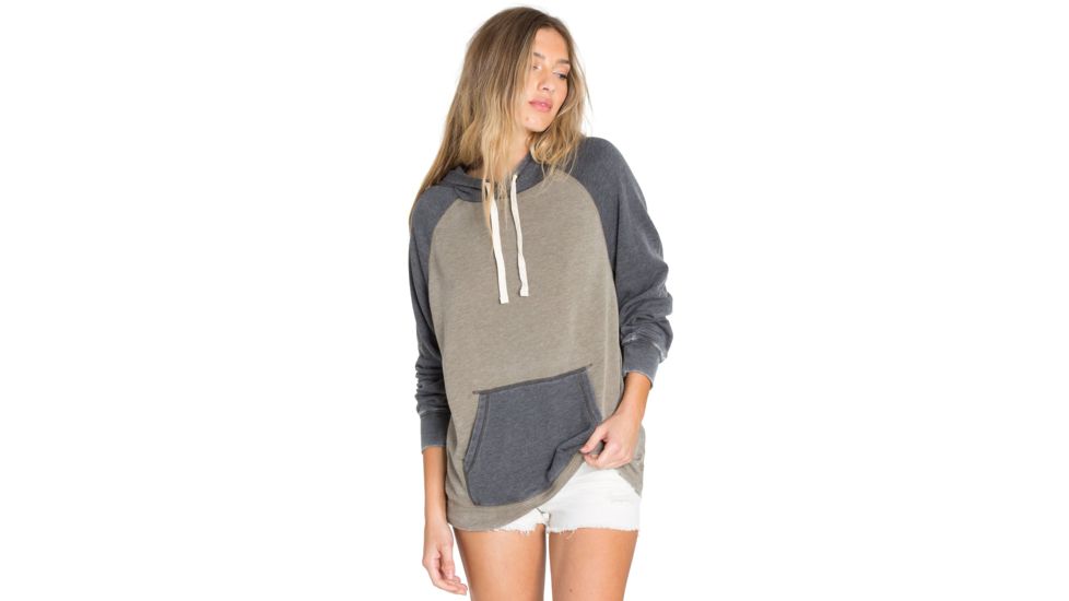 Billabong Daydream Road Oversized Long Sleeve Hoodie - Womens, Olive, Medium, J603QBDA-OLV-M