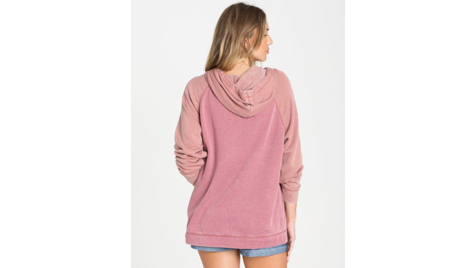 Billabong Daydream Road Oversized Long Sleeve Hoodie - Womens, Vintage Plum, Large, J603QBDA-VPL-L