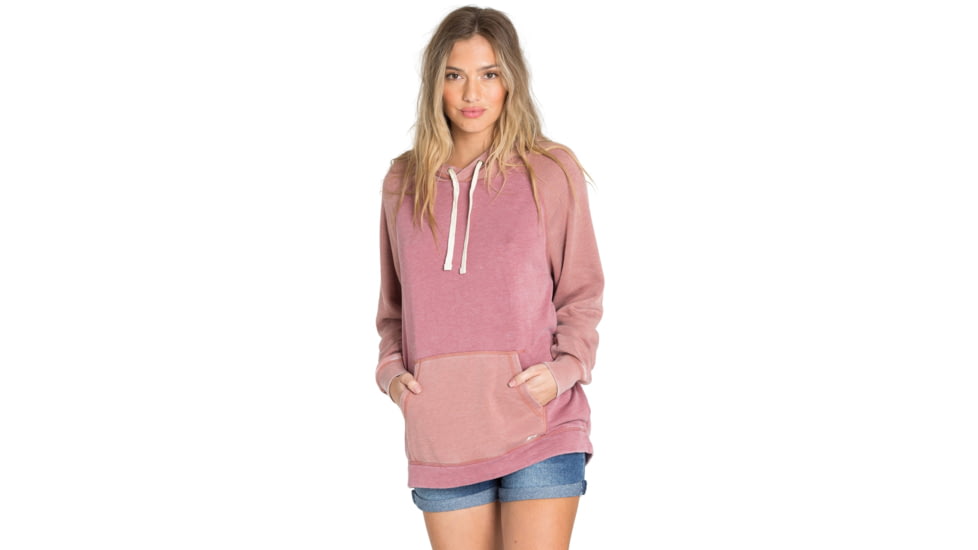 Billabong Daydream Road Oversized Long Sleeve Hoodie - Womens, Vintage Plum, Large, J603QBDA-VPL-L