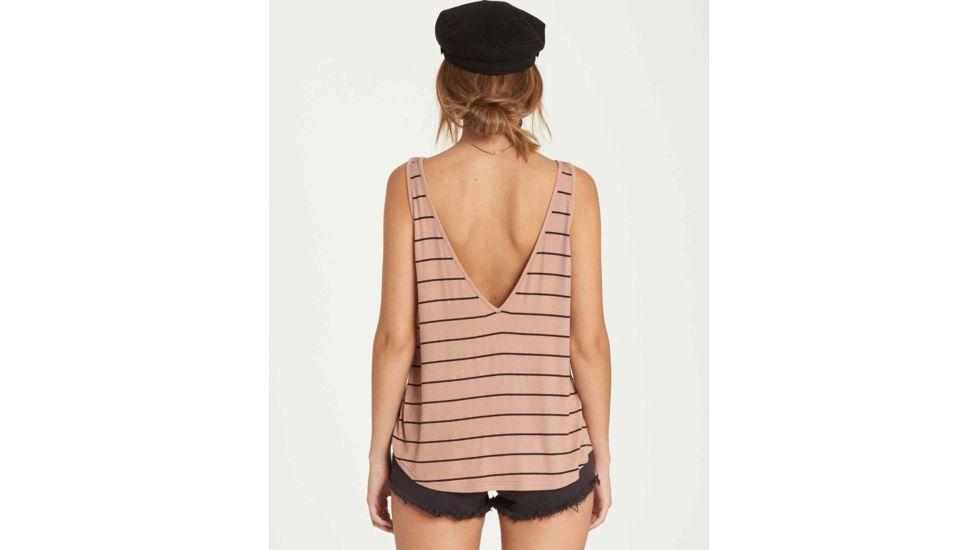 Billabong Easy Days, Soft V-Neck Tank - Womens, Sandy Toes, Extra Small, J901QBEA-SNT-XS