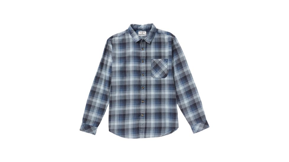 Billabong Freemont Plaid Flannel Shirt - Mens, Navy, Medium, M523SBFR-NVY-M