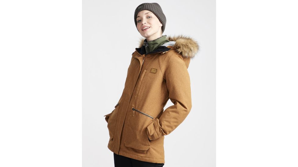 Billabong Into The Forest Insulated Jacket - Womens, Beeswax, Extra Small, JSNJVBIN-750-XS