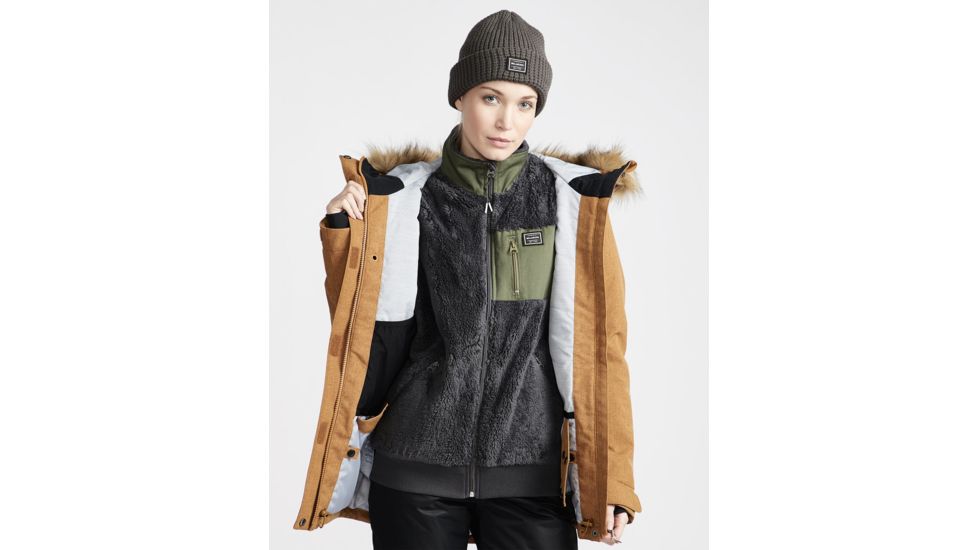 Billabong Into The Forest Insulated Jacket - Womens, Beeswax, Extra Small, JSNJVBIN-750-XS