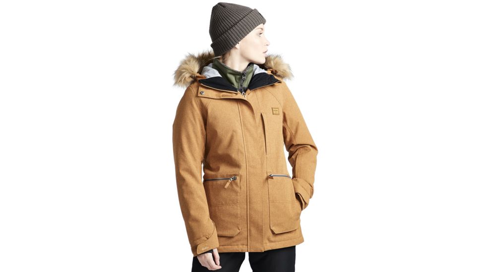 Billabong Into The Forest Insulated Jacket - Womens, Beeswax, Extra Small, JSNJVBIN-750-XS