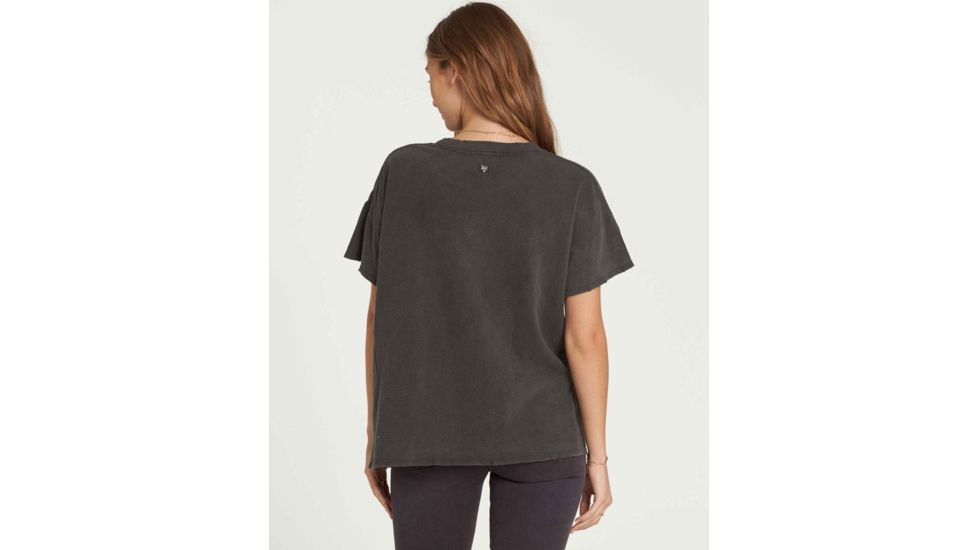 Billabong It Matters Relaxed Short Sleeve Shirt - Womens, Off Black, Small, J925QBIT-OFB-S