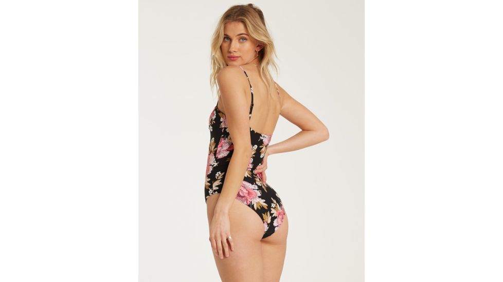 Billabong Mellow Luv 1 Piece - Onepiece Swimsuit - Womens, Black Pebble, Large, X102TBME-BPB-L