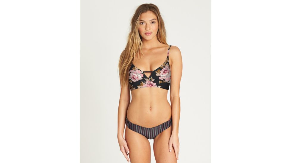 Billabong Mellow Luv V Cami - Swim Top - Womens, Black Pebble, Small, XT10TBME-BPB-S