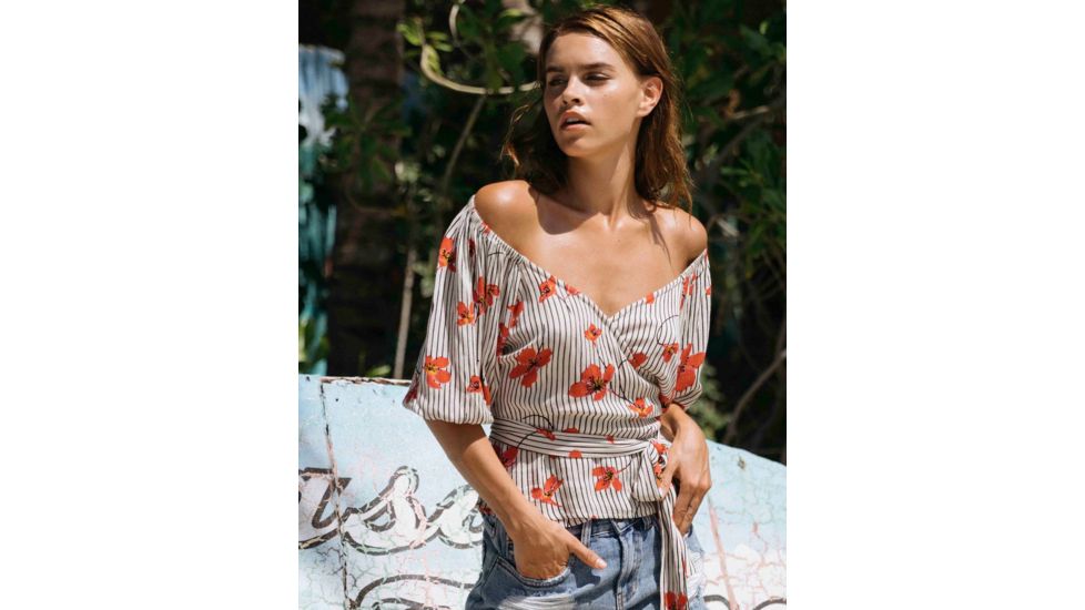 Billabong New Lust - Shirt - Womens, White Cap, Medium, J513TBNE-WCP-M