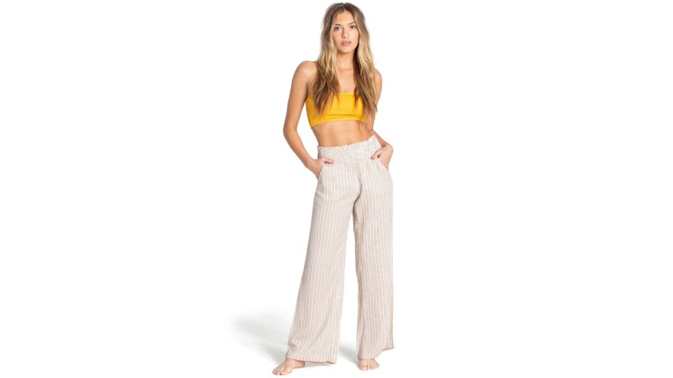 Billabong New Waves Stripe - Casual Pants - Womens, Warm Sand, Small, J323JNEW-WSN-S