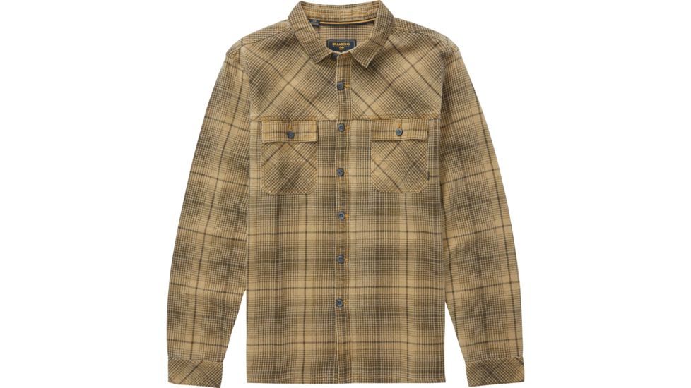 Billabong Overseas Flannel Long Sleeve Shirt - Mens, Bronze, Large M530QBOV-BRZ-L