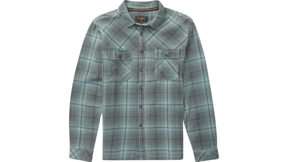Billabong Overseas Flannel Long Sleeve Shirt - Mens, Powder Blue, Small M530QBOV-POW-S