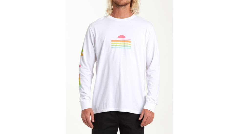 Billabong Power Down Long Sleeve T-Shirt - Mens, White, Small, M405WBSU-wht-S