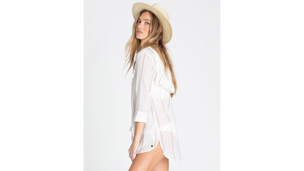 Billabong Same Story - Swim Cover - Womens, Black White, Large, XV02TBSA-BCI-L