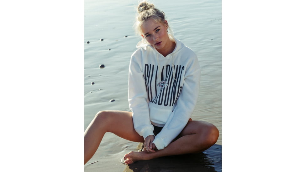 Billabong Skinny Heritage Logo Hoodie - Womens, Cool Wip, Large, J651SBSK-CWP-L