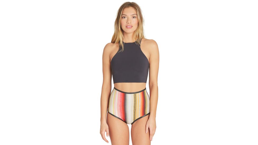Billabong Sleeveless Sea Crop - Swim Top - Womens, Black Olive, Medium, JWSHTBHT-BOL-M