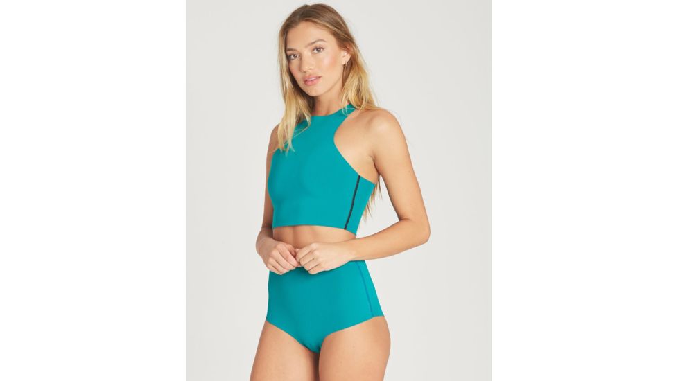 Billabong Sleeveless Sea Crop - Swim Top - Womens, Coral Bay, Small, JWSHTBHT-CBY-S