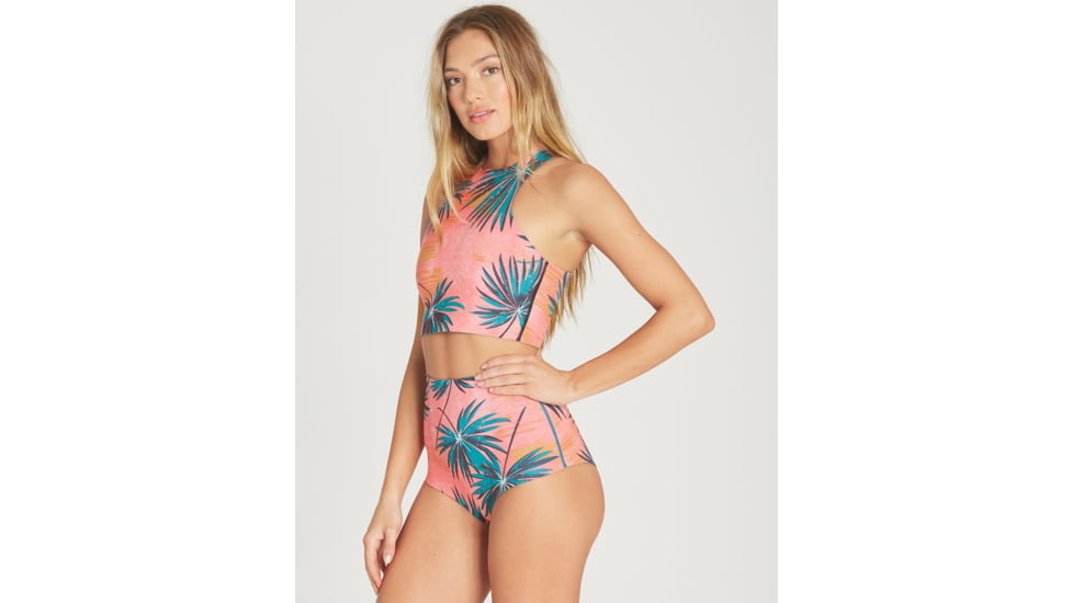 Billabong Sleeveless Sea Crop - Swim Top - Womens, Coral Bay, Small, JWSHTBHT-CBY-S