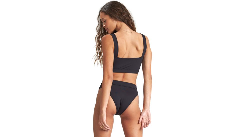 Billabong Sol Searcher Maui Rider Bikini Bottom - Womens, Black Pebble, Large, XB01UBSO-BPB-L