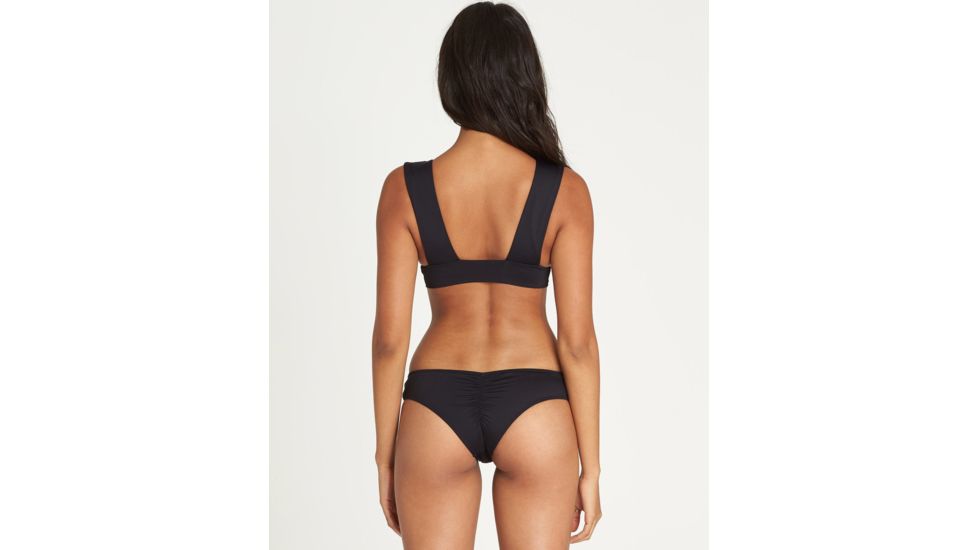 Billabong Sol Searcher Plunge - Swim Top - Womens, Black Pebble, Extra Large, XT01TBSO-BPB-XL