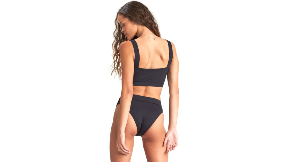 Billabong Sol Searcher Tank Bikini Top - Womens, Black Pebble, Large, XT041BSO-bpb-L