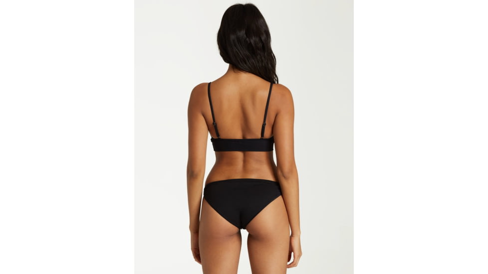 Billabong Sol Searcher V Plunge - Swim Top - Womens, Black Pebble, Large, XT70TBSO-BPB-L