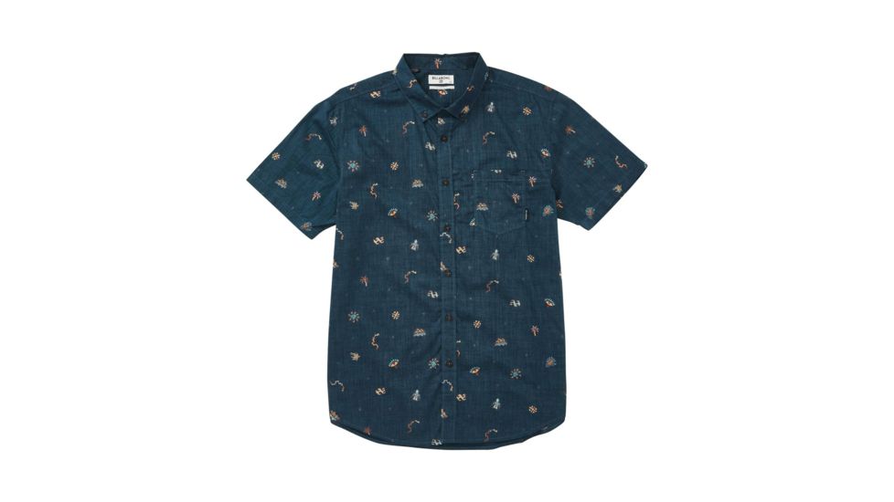 Billabong Sundays Mini SS - Button Up - Mens, Midnight, 2XL, M503TBSM-MID-2XL