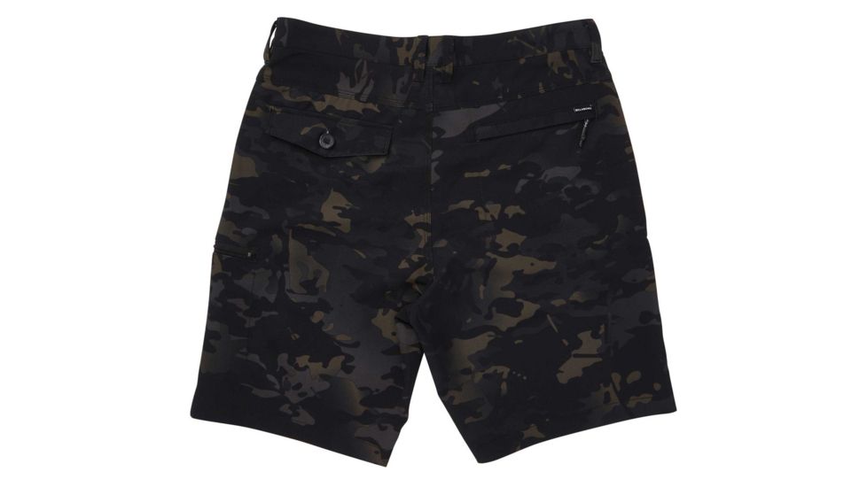 Billabong Surftrek Multicam Cargo Shorts - Mens, Black Camo, 28, M218TBBC-BCO-28