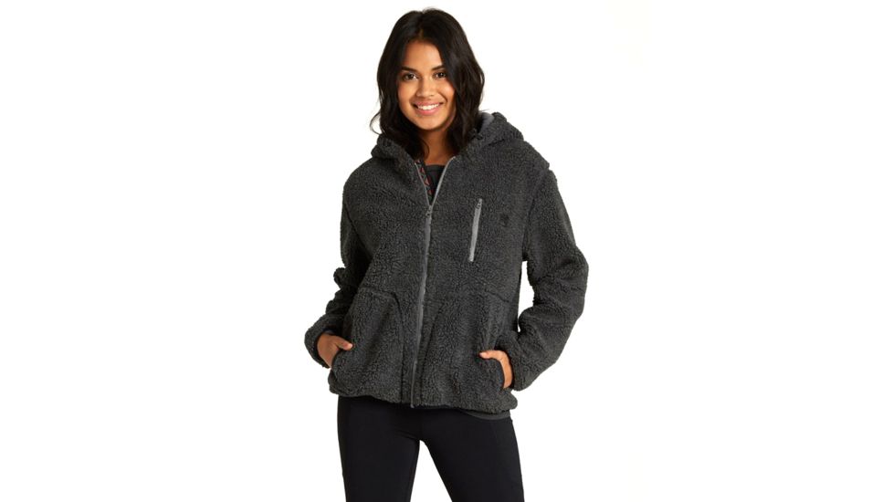 Billabong Switchback Sherpa - Womens, Charcoal, Large, J708WBSW-charcoal-L