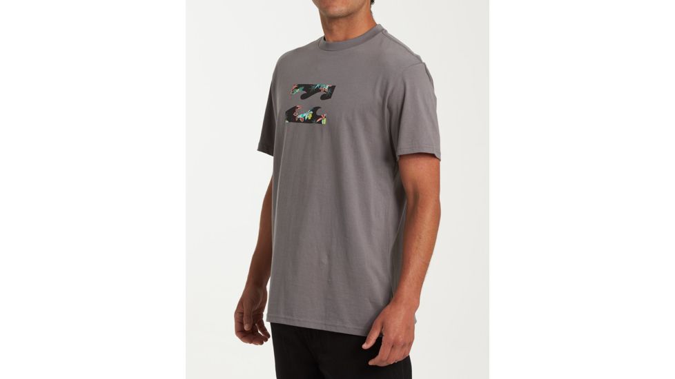 Billabong Team Wave T-Shirt - Men's, Pewter, Large, M404WBTW-pew-L