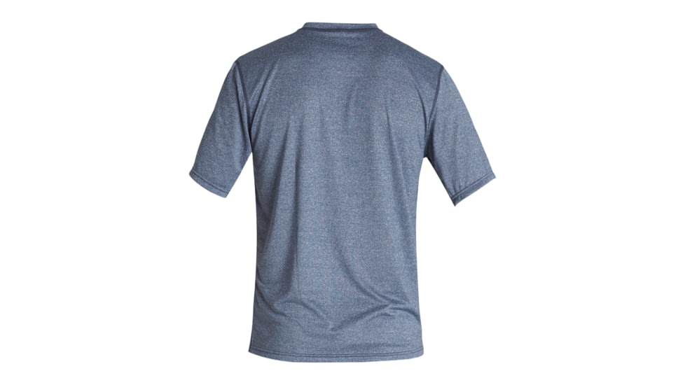 Billabong Union Short Sleeve Surf Shirt - Mens, Navy Heather, Small, MR011BUN-nvh-S