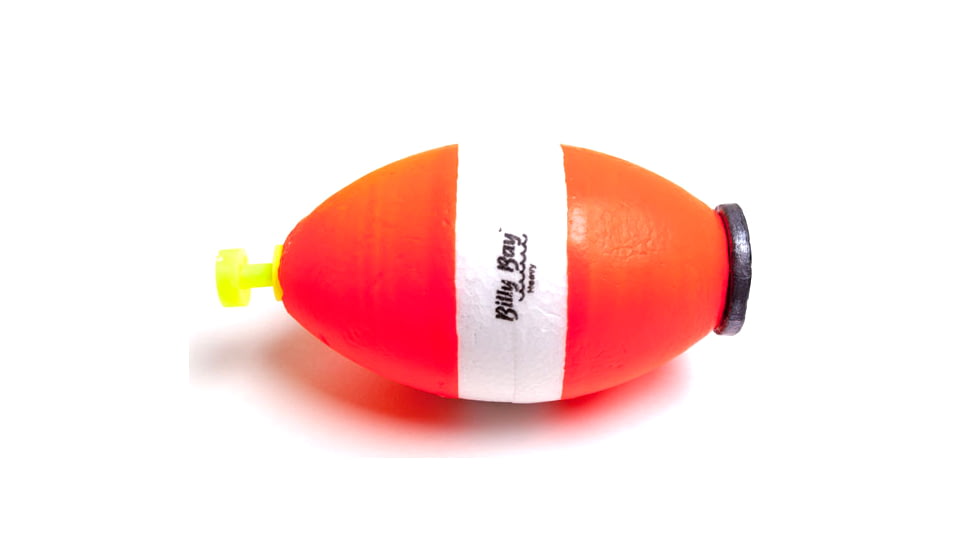 Billy Bay Big Boy Weighted Foam Floats 2-1/2in Oval Red/ White 2Pk, M250W-HVY-2RW