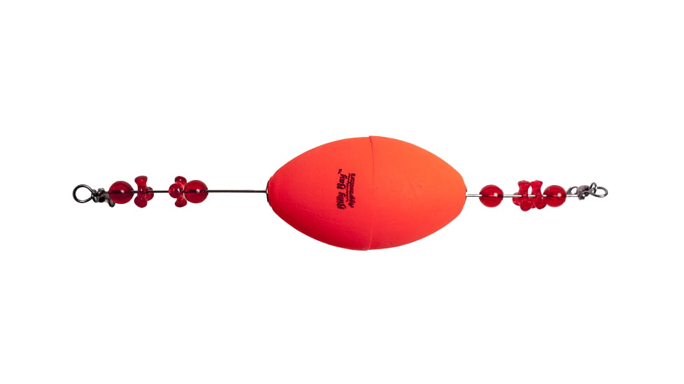 Billy Bay Click Clackers Aggravator Rig Unweighted 2-1/2in Red Oval 1Pk, A0250-R