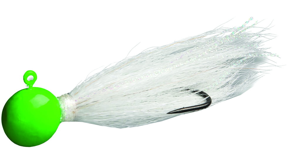 Billy Bay Flounder Fanatic Bucktail Jig, Chartreuse, 2oz, 902-20-1-5