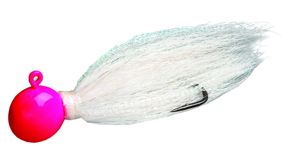 Billy Bay Flounder Fanatic Bucktail Jig, Pink, 2oz, 902-20-1-4
