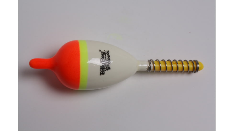 Billy Boy Bobbers Oval Balsa Spring Floats 5/8in, 36Pk, White/Chartreuse/Red, 510-SS-36W