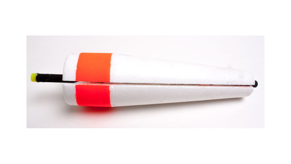 Billy Boy Bobbers Slotted Unweighted Popping Floats 5in Red/White 2Pc Zip Bag, M80-5RW