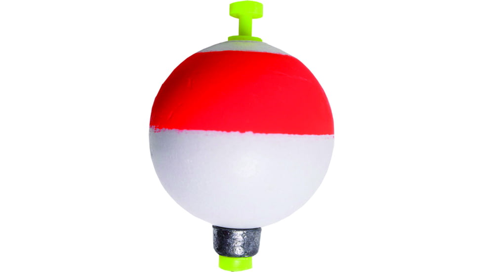 Billy Boy Weighted Round Foam Float Snap-On 1 3/4 in Red/White 50Bg, B175W-50RW