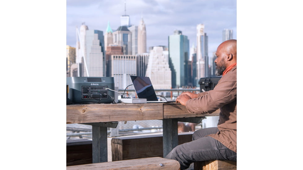 BioLite BaseCharge 1500 Portable Power Station, Black, BGB0101