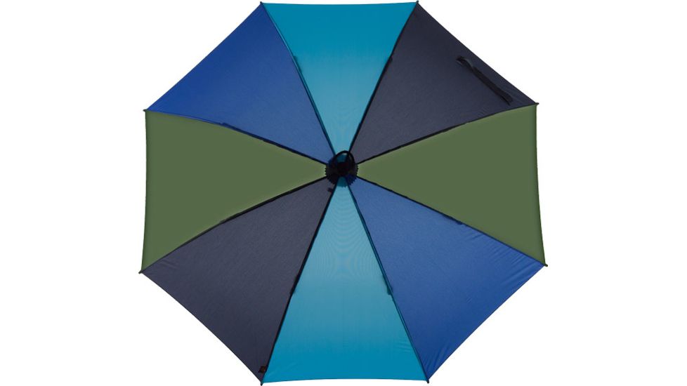 Birdiepal Telescope Handsfree Trekking Umbrella-Navy/Light Blue