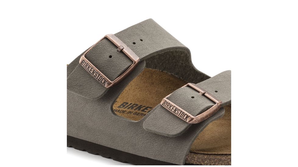 Birkenstock Arizona Birkibuc Cork Footbed Sandal - Womens, Stone Birkibuc, Medium, 45, 151211-45