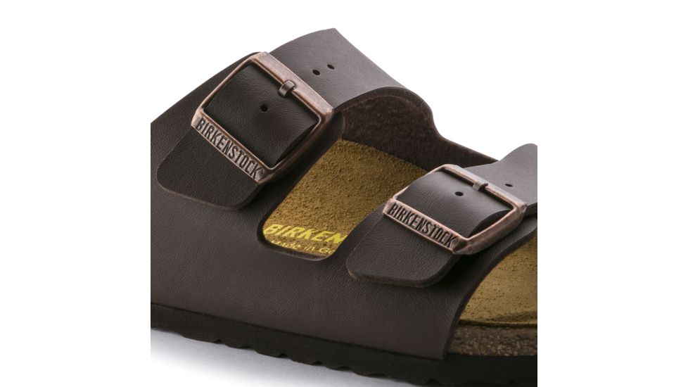 Birkenstock Arizona Birko-Flor Cork-Latex Footbed Sandal - Womens, Dark Brown Birko-Flor, Medium, 45, 51701-45